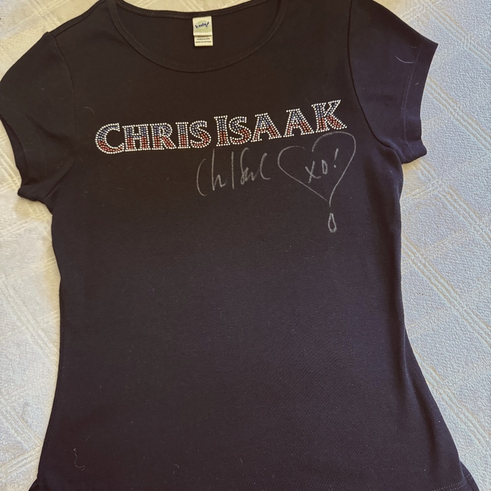 Chris Isaak Autographed T Shirt